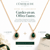 La Goutte d'Émeraude — Collier Signature