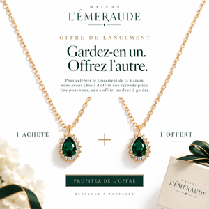 La Goutte d'Émeraude — Collier Signature
